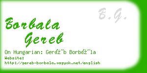 borbala gereb business card